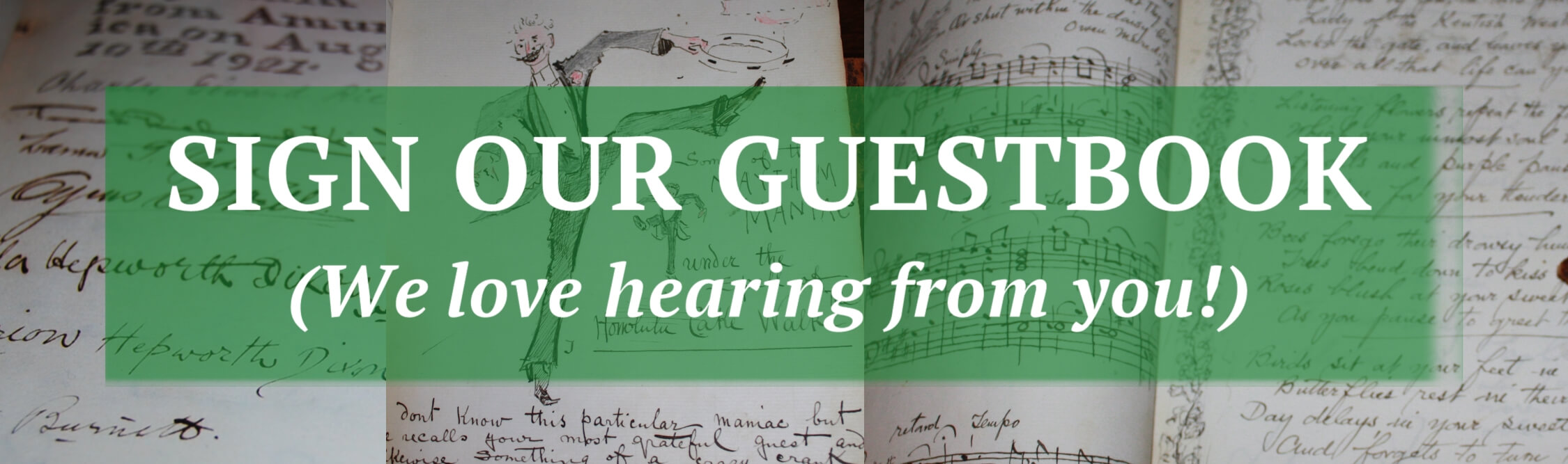 sign the guestbook